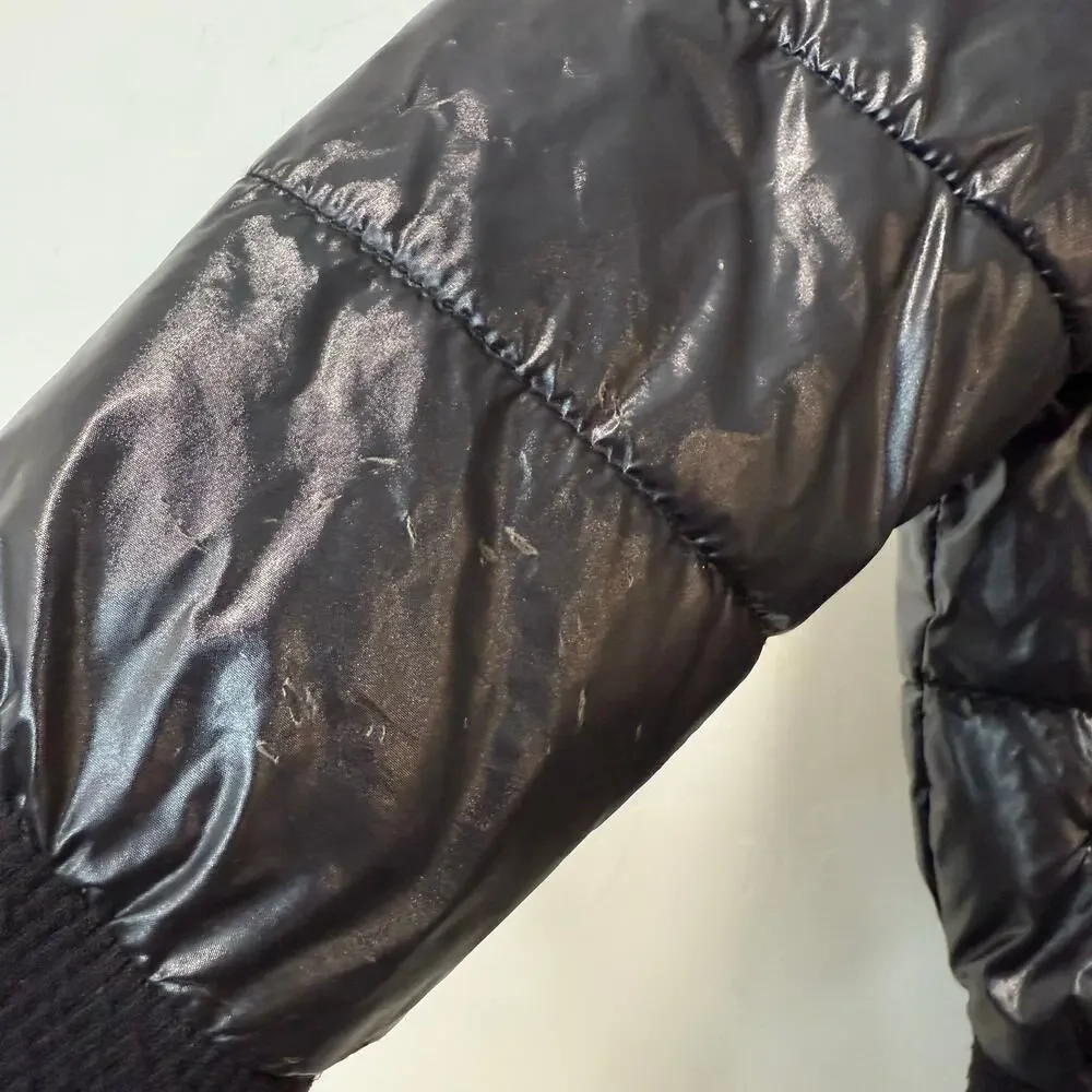 Nike Girls Youth Puffer‎ Jacket Black Shine 5-6 Years